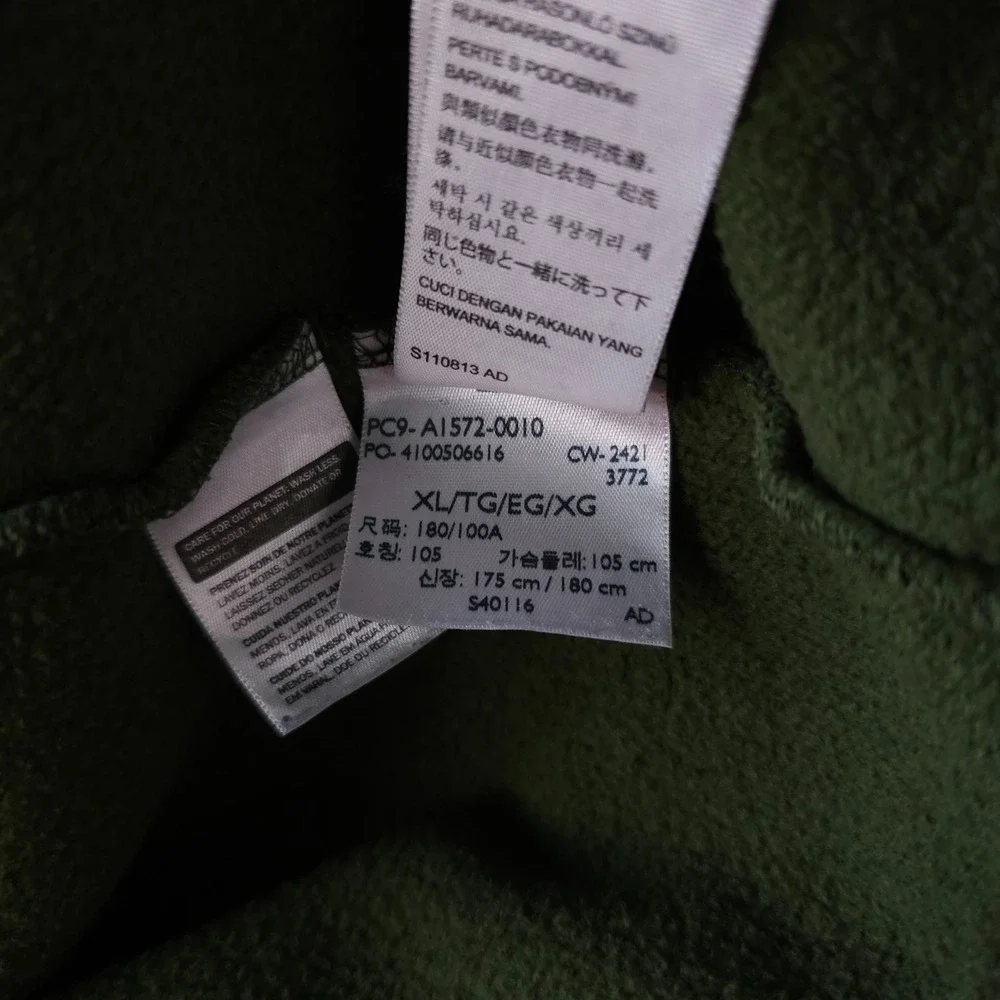 Levis Sweatshirt Mens XL Green Relaxed Fit Seasonal Crew Neck Pullover Fleece